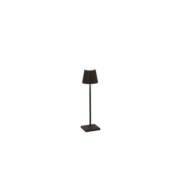 Lampada a led da tavolo Poldina Pro Micro Nero ricaricabile e dimmerabile con batteria fino a 12 ore
