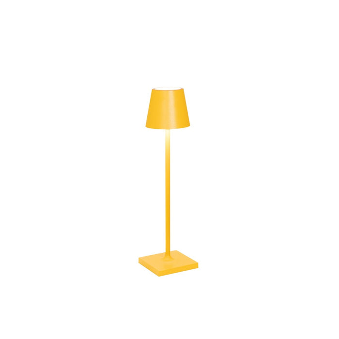 Zafferano - Lampada a led da tavolo Poldina Pro Micro Ocra ricaricabile e dimmerabile - 1.8W 2200-2700-3000K