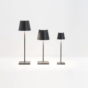 Zafferano - Lampada a led da tavolo Poldina Pro Micro Ocra ricaricabile e dimmerabile - 1.8W 2200-2700-3000K