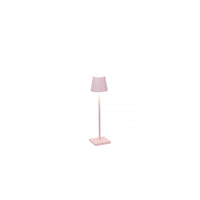 Lampada a led da tavolo Poldina Pro Micro Rosa ricaricabile e dimmerabile con batteria fino a 12 ore