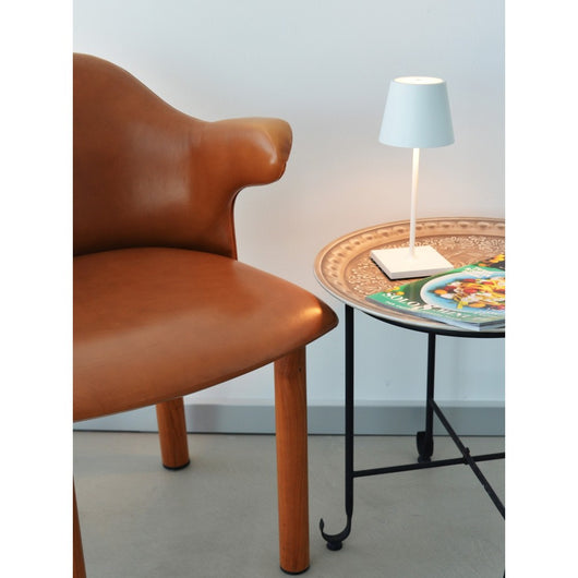 Zafferano Lampada a led da tavolo Poldina Pro Mini Sabbia ricaricabile e dimmerabile con batteria fino a 12 ore