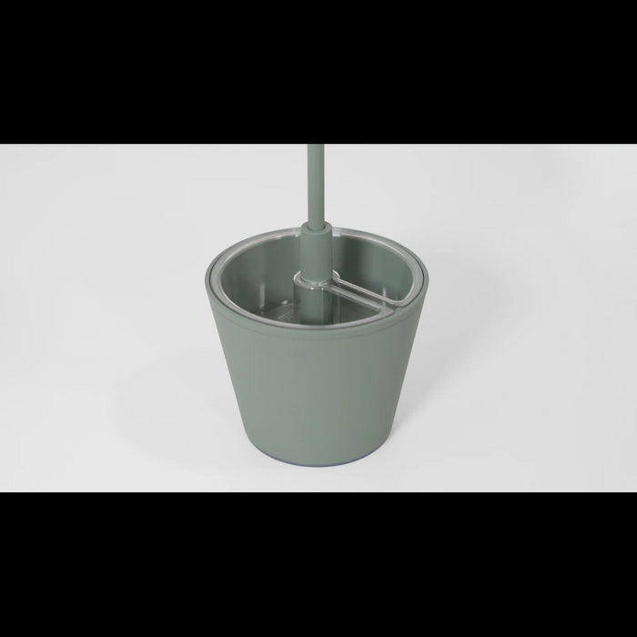 Lampada a led da tavolo Poldina Reverso Corten ricaricabile e dimmerabile con batteria fino a 12 ore. Da esterno IP65