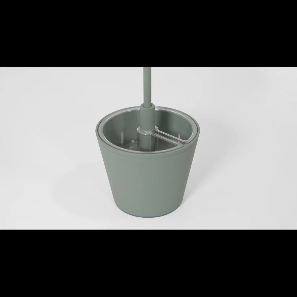 Lampada a led da tavolo Poldina Reverso Sabbia ricaricabile e dimmerabile con batteria fino a 12 ore. Da esterno IP65