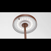 Lampada a led da tavolo Poldina Reverso Verde Salvia ricaricabile e dimmerabile con batteria fino a 12 ore. Da esterno IP65