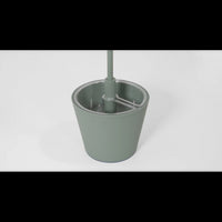 Lampada a led da tavolo Poldina Reverso Verde Salvia ricaricabile e dimmerabile con batteria fino a 12 ore. Da esterno IP65