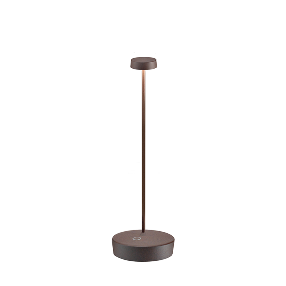 Lampada a led da tavolo Swap Pro Corten ricaricabile e dimmerabile