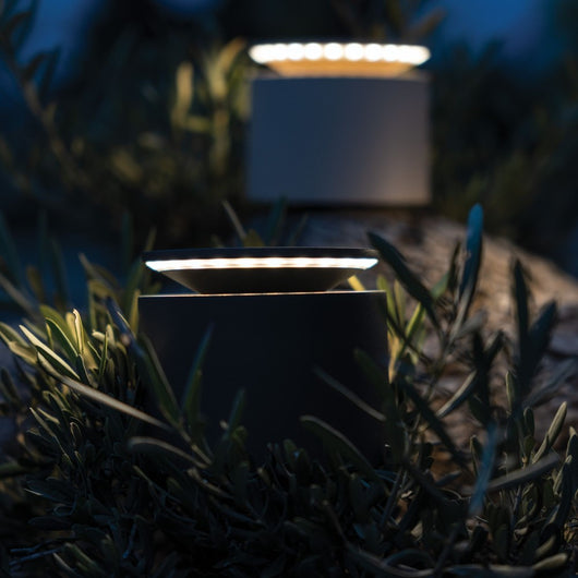 Lampada a led da tavolo Push Up Grigio Scuro portatile e ricaricabile