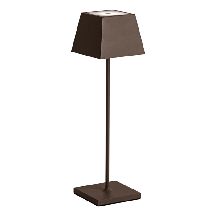 Lampada a led da tavolo Siesta corten portatile e ricaricabile IP54