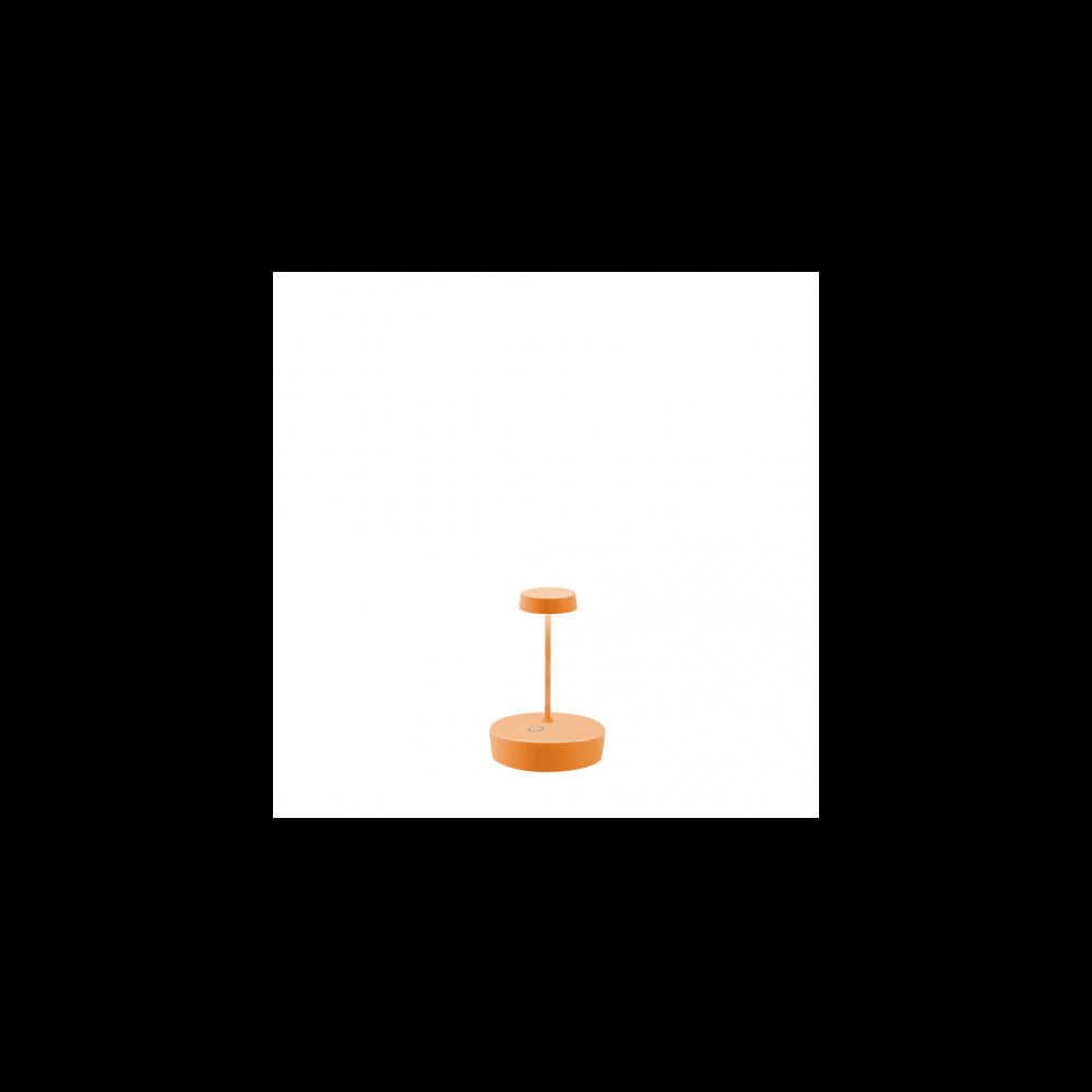 Lampada a led da tavolo Swap mini pro Arancio ricaricabile e dimmerabile