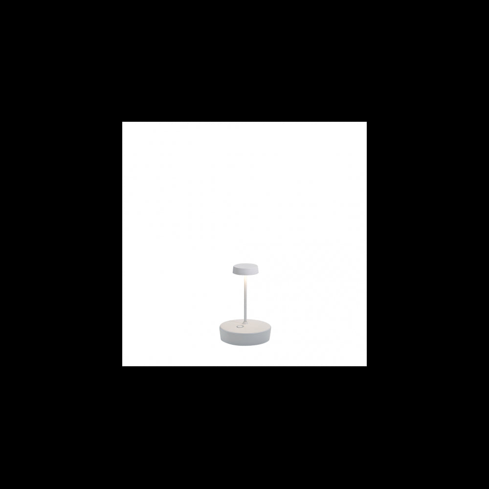 Lampada a led da tavolo Swap mini pro Bianco ricaricabile e dimmerabile