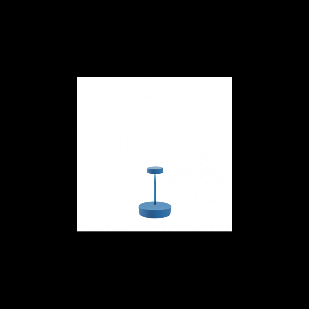 Lampada a led da tavolo Swap mini pro Blu ricaricabile e dimmerabile