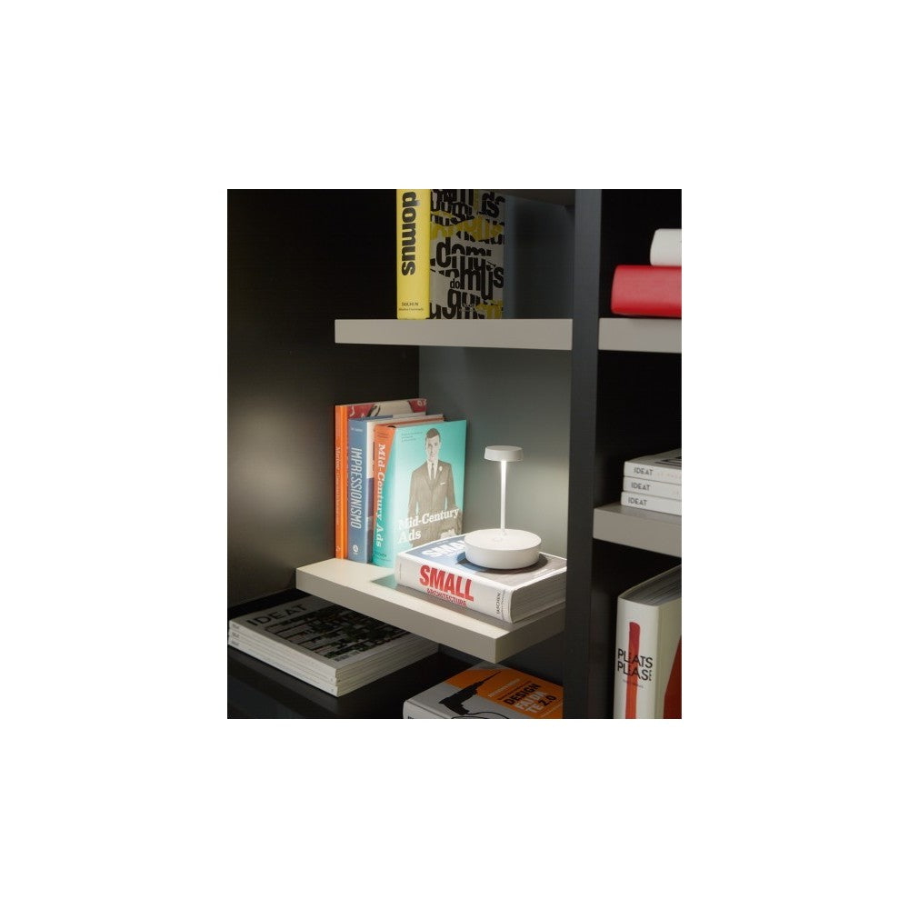 Lampada a led da tavolo Swap mini pro Corten ricaricabile e dimmerabile
