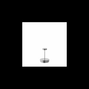 Lampada a led da tavolo Swap mini pro cromo lucido ricaricabile e dimmerabile
