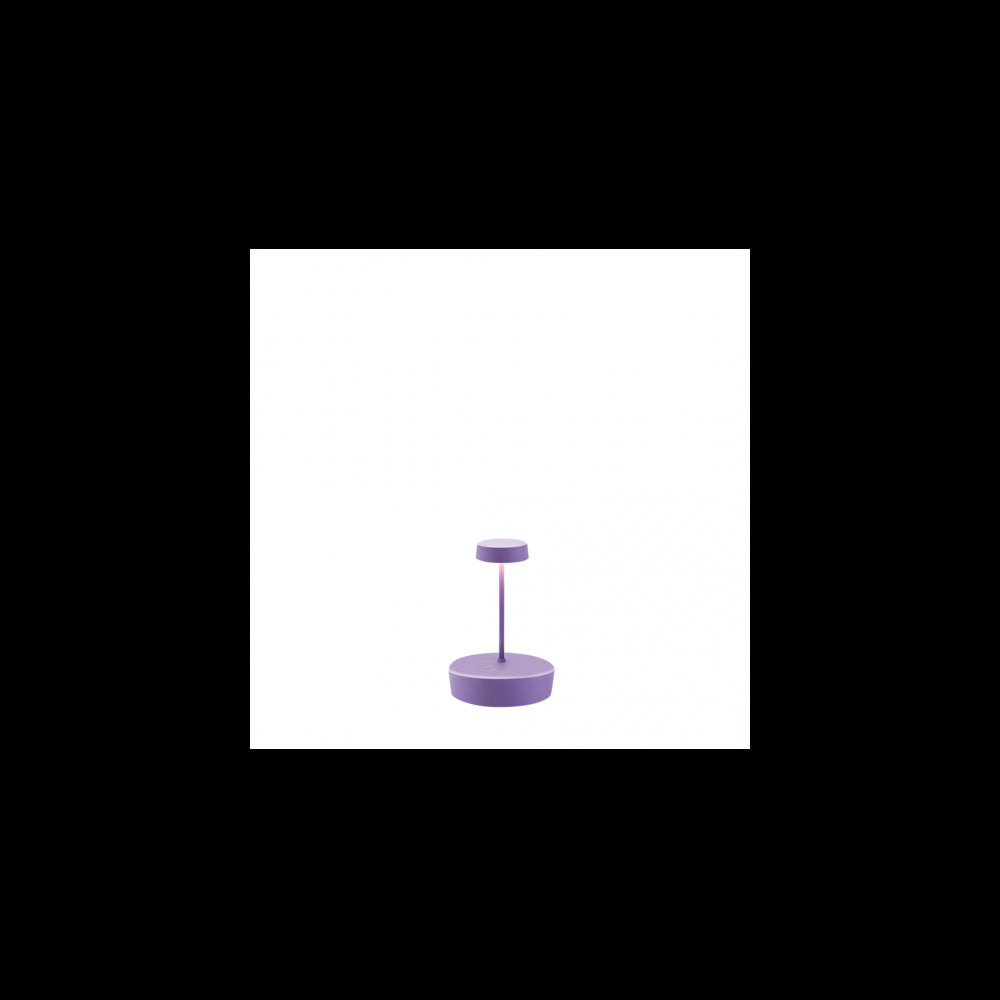 Lampada a led da tavolo Swap mini pro Lilla ricaricabile e dimmerabile