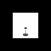 Zafferano Lampada a led da tavolo Swap mini pro Nero ricaricabile e dimmerabile - 2200-2700-3000K 2W Alluminio IP65