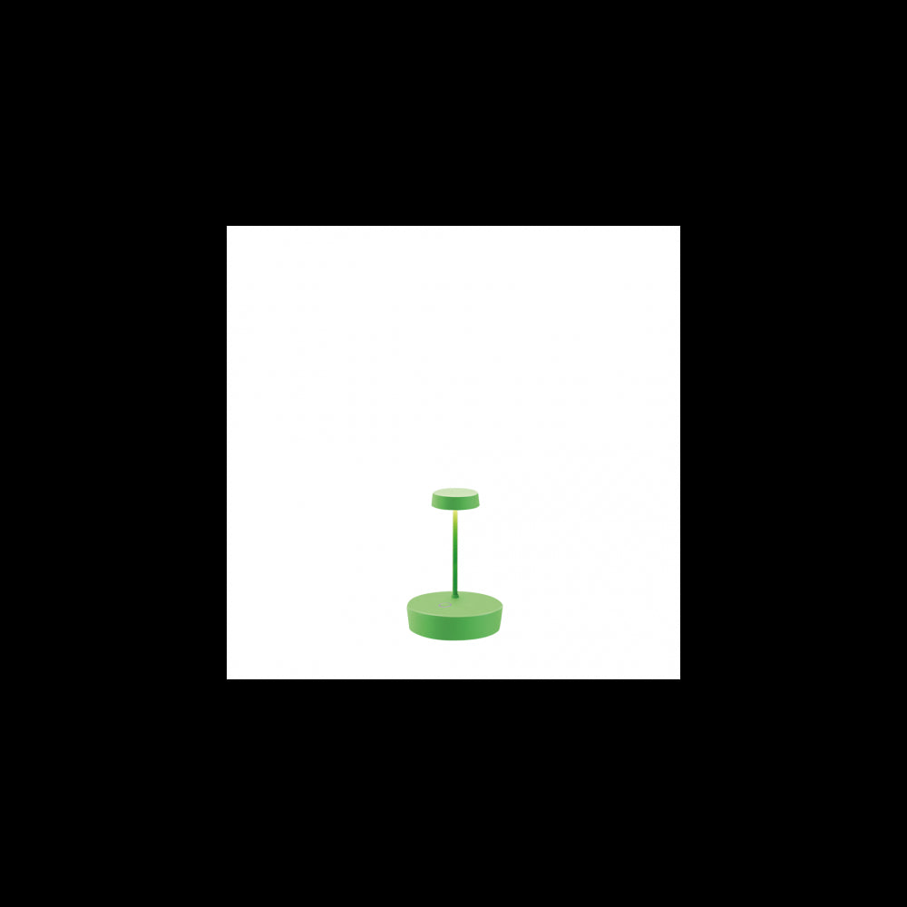 Lampada a led da tavolo Swap mini pro Verde mela ricaricabile e dimmerabile