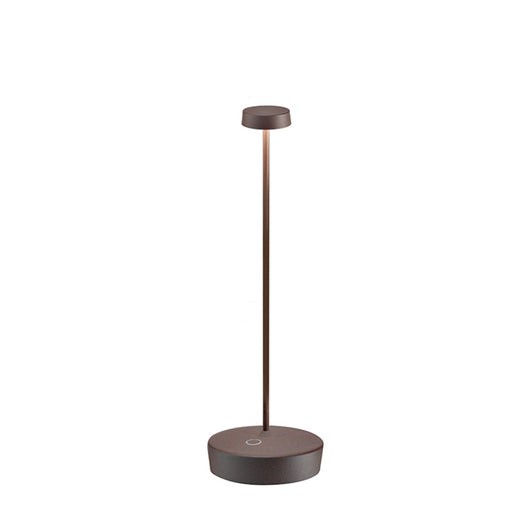 Zafferano Lampada a led da tavolo Swap Pro Corten ricaricabile e dimmerabile 2200-2700-3000K - 9h massima potenza
