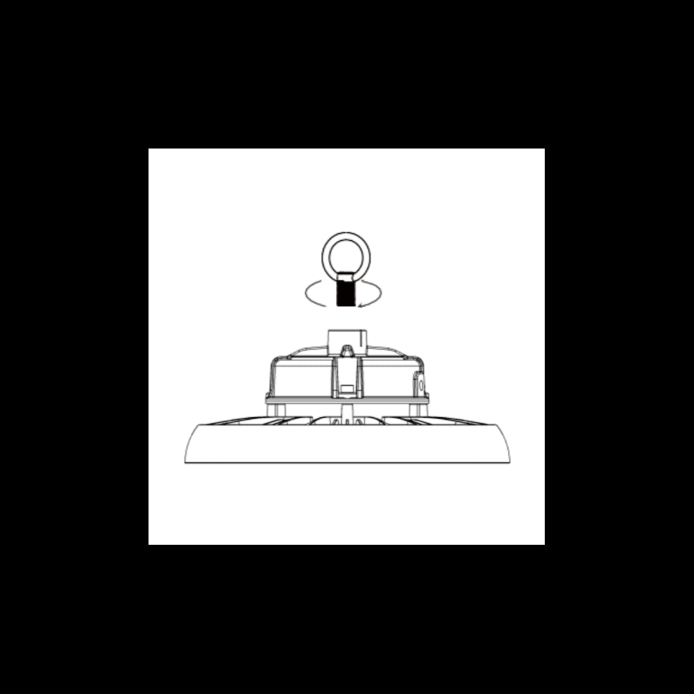 Lampada a led industriale UFO 150W e 22500 lumen IP65 4000K - Proiettore Led Alcapower