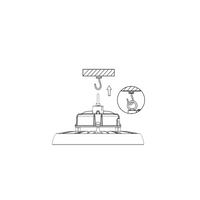 Lampada a led industriale UFO 150W e 22500 lumen IP65 4000K - Proiettore Led Alcapower