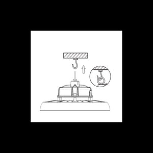 Lampada a led industriale UFO 150W e 22500 lumen IP65 4000K - Proiettore Led Alcapower