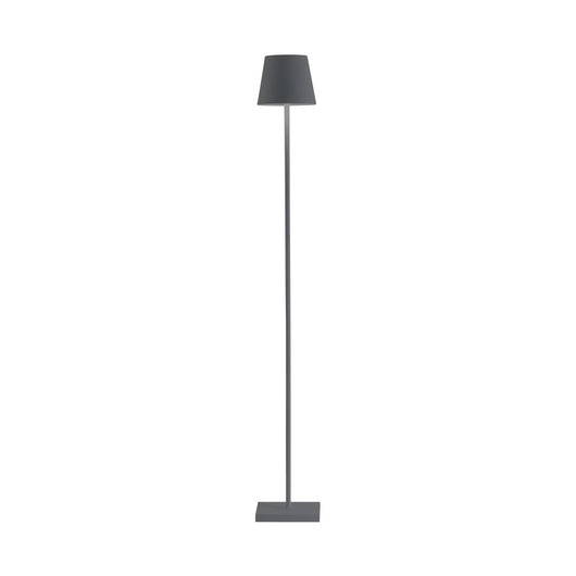 Zafferano Lampada a led Poldina Pro L Grigio Scuro ricaricabile e dimmerabile con batteria fino a 12 ore - 2200-2700-3000K 3 altezze 52-87-122cm