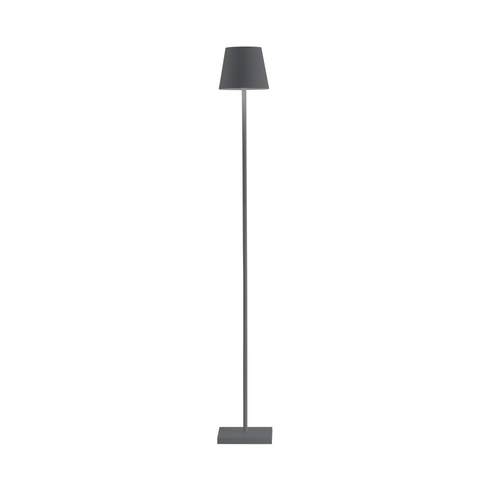Lampada a led Poldina Pro L Grigio Scuro ricaricabile e dimmerabile 122cm con batteria fino a 12 ore