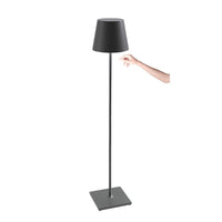 Lampada a led Poldina Pro XXL Grigio Scuro ricaricabile e dimmerabile 150cm con batteria fino a 12 ore