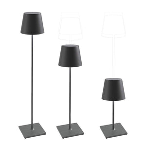 Lampada a led Poldina Pro XXL Grigio Scuro ricaricabile e dimmerabile 150cm con batteria fino a 12 ore
