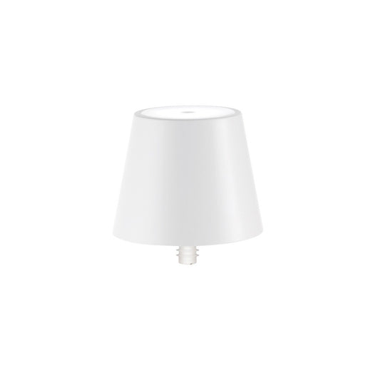 Lampada a led Poldina STOPPER di Zafferano ricaricabile e portatile colore Bianco con batteria fino a 12 ore