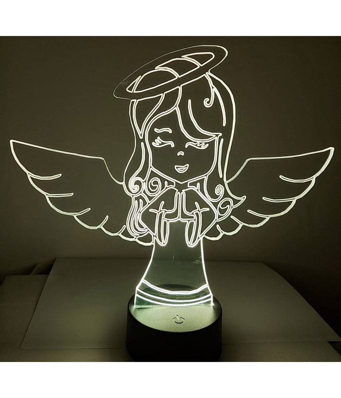 Lampada A Led Rgb Acrilico Personalizzata Effetto 3d Telecomando Decorativa Casa         