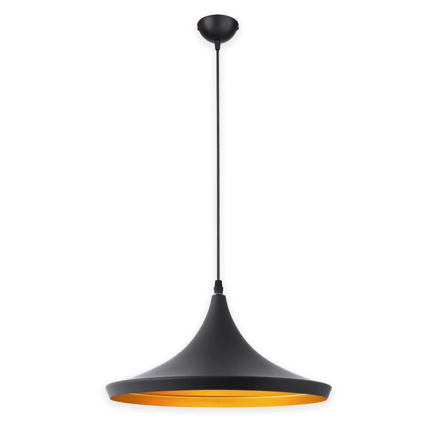 LÚZETE - LAMPADA A SOFFITTO ACCIAIO NERO Ø 36 CM ODELL