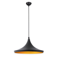 LÚZETE - LAMPADA A SOFFITTO ACCIAIO NERO Ø 36 CM ODELL