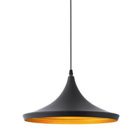 LÚZETE - LAMPADA A SOFFITTO ACCIAIO NERO Ø 36 CM ODELL