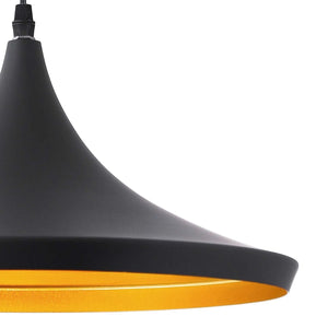 LÚZETE - LAMPADA A SOFFITTO ACCIAIO NERO Ø 36 CM ODELL