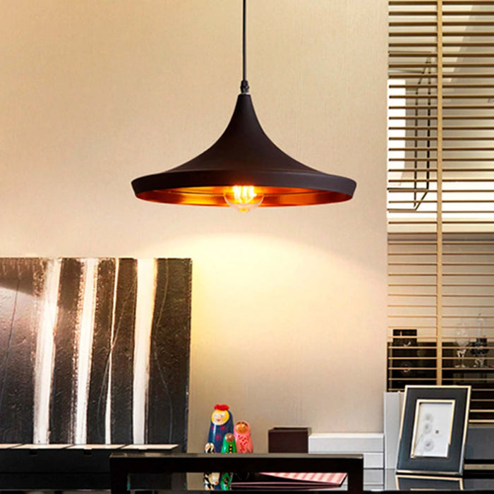 LÚZETE - LAMPADA A SOFFITTO ACCIAIO NERO Ø 36 CM ODELL