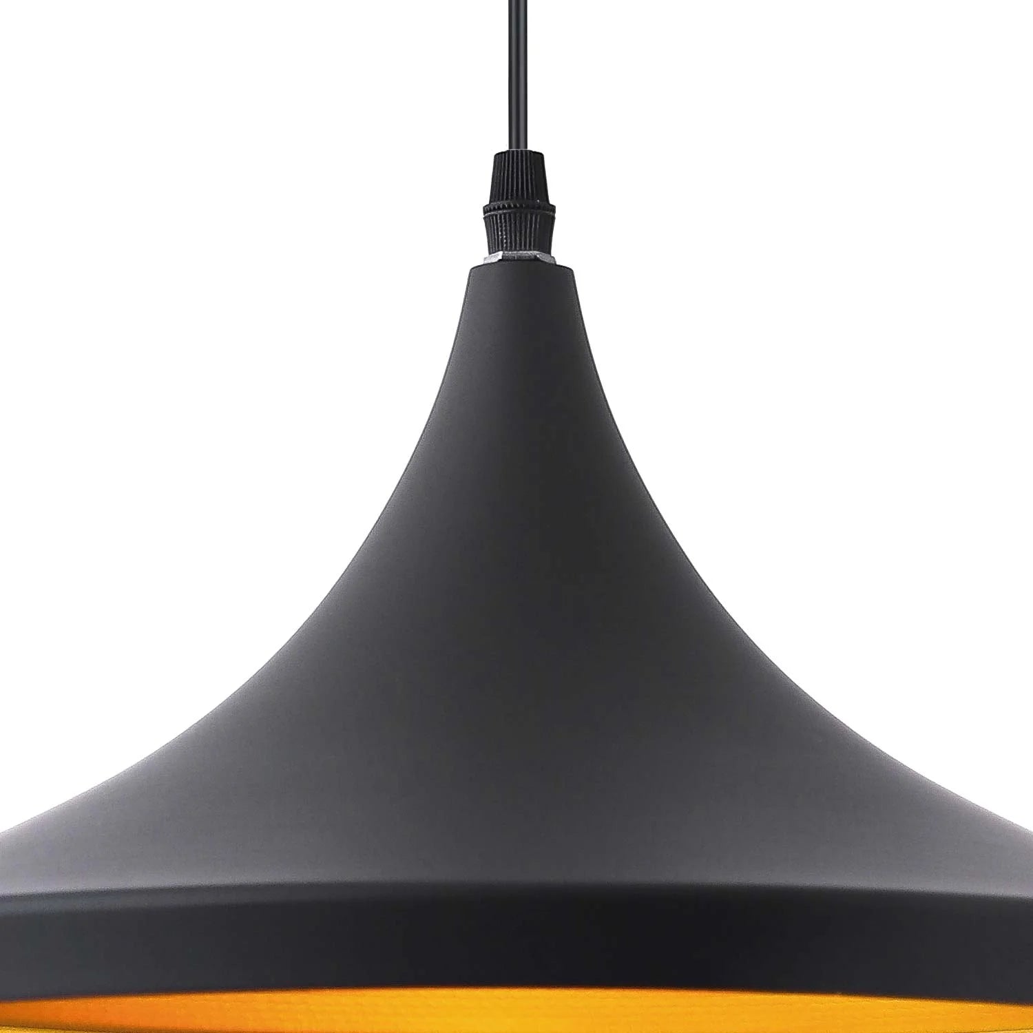 LÚZETE - LAMPADA A SOFFITTO ACCIAIO NERO Ø 36 CM ODELL