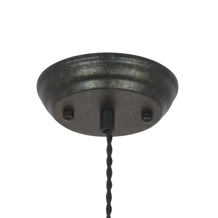 LÚZETE - LAMPADA A SOSPENSIONE 1 LUCE RUGGINE ANTICO E27