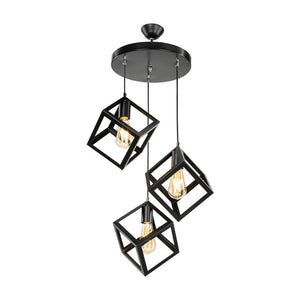 Lampada a sospensione 3 cubi Agatha MDL3790 colore nero