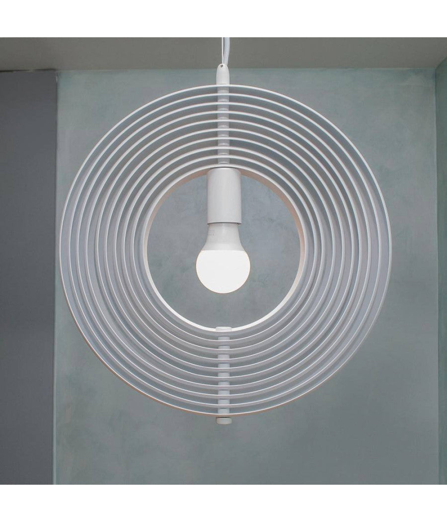 Lampada A Sospensione 3d Geometrico Cerchio E27 Lampada Regolabile Pendente Lp-85b         