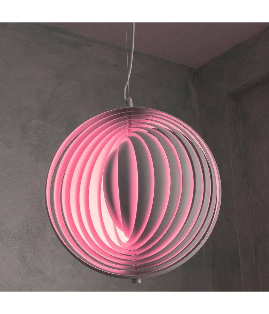 Lampada A Sospensione 3d Geometrico Cerchio E27 Lampada Regolabile Pendente Lp-85b         