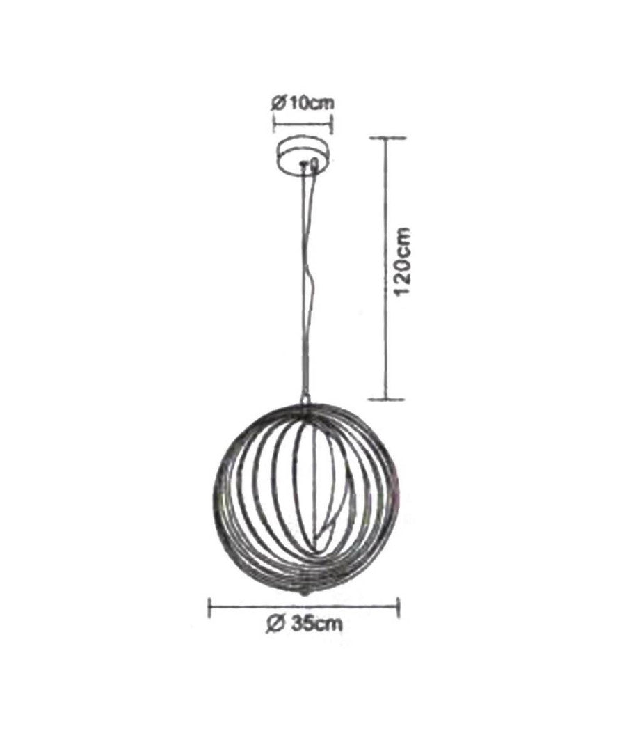 Lampada A Sospensione 3d Geometrico Cerchio E27 Lampada Regolabile Pendente Lp-85b         