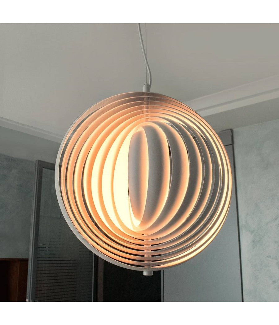Lampada A Sospensione 3d Geometrico Cerchio E27 Lampada Regolabile Pendente Lp-85b         