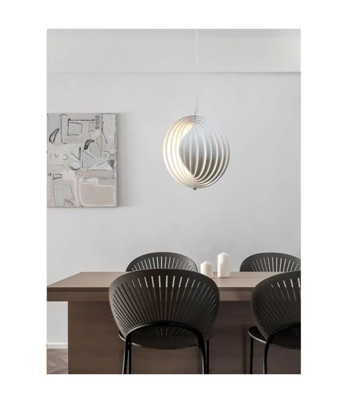 Lampada A Sospensione 3d Geometrico Cerchio E27 Lampada Regolabile Pendente Lp-85b         