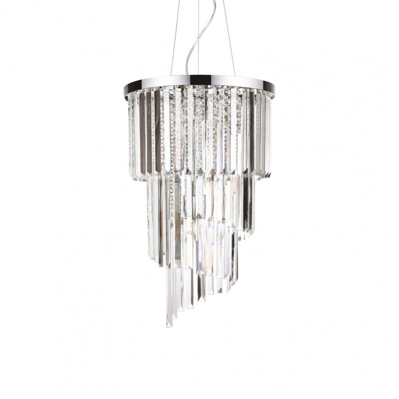 Lampada A Sospensione Carlton Sp8 Cromo Ideal-Lux