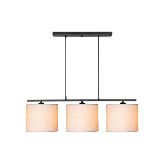 Lampada a sospensione con paralumi tessuto Medusa ASZ1532 colore beige