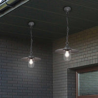 LÚZETE - LAMPADA A SOSPENSIONE DA ESTERNO E27 IP44 ANTRACITE TULSI