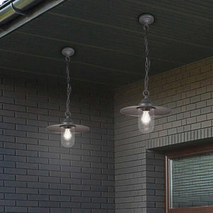 LÚZETE - LAMPADA A SOSPENSIONE DA ESTERNO E27 IP44 ANTRACITE TULSI