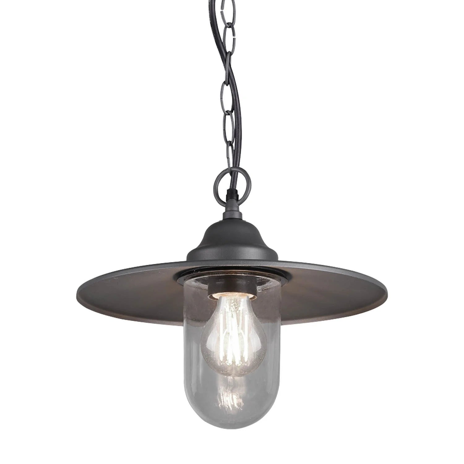 LÚZETE - LAMPADA A SOSPENSIONE DA ESTERNO E27 IP44 ANTRACITE TULSI