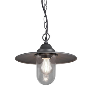 LÚZETE - LAMPADA A SOSPENSIONE DA ESTERNO E27 IP44 ANTRACITE TULSI