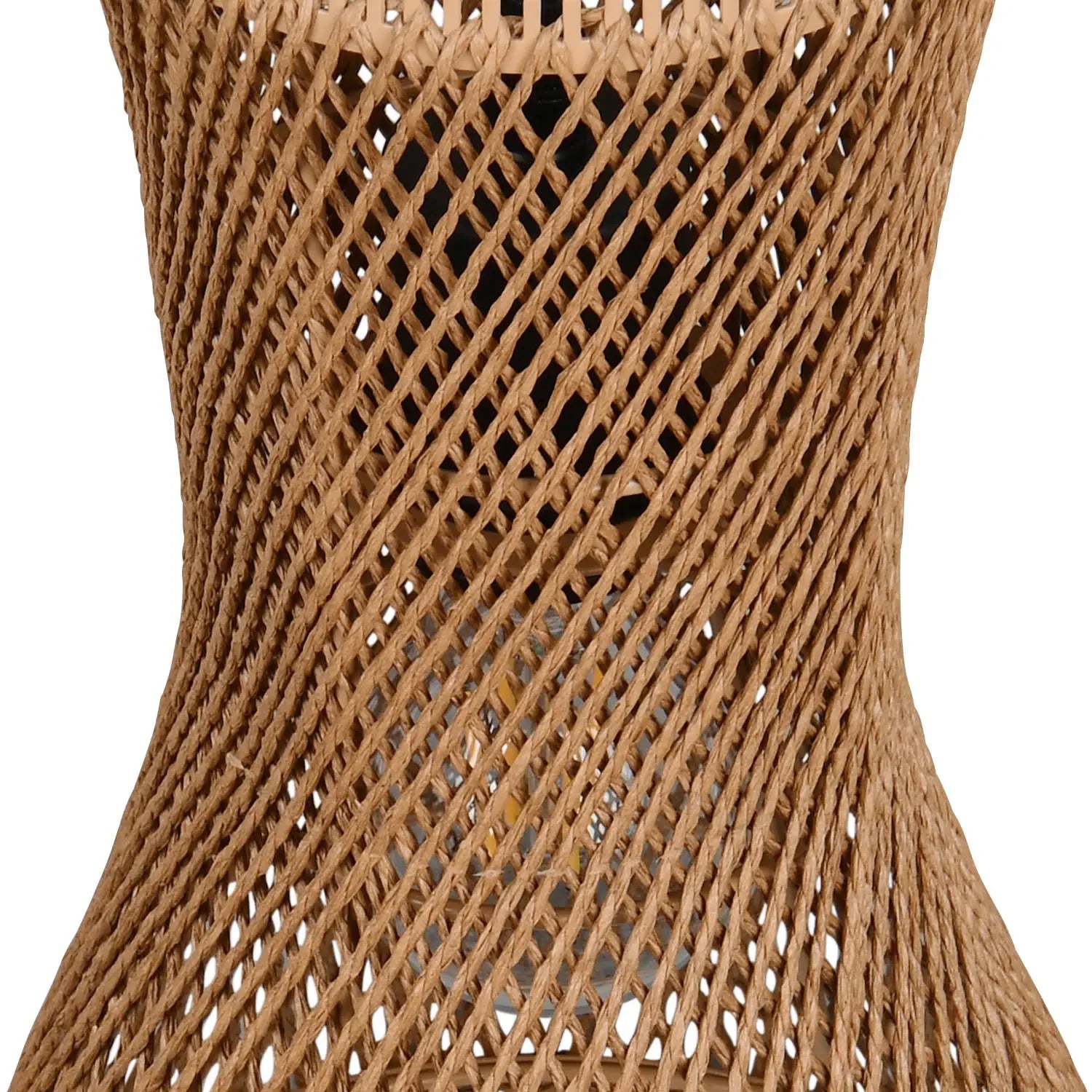 LÚZETE - LAMPADA A SOSPENSIONE E27 PAPIERGARN MARRONE NAHELE